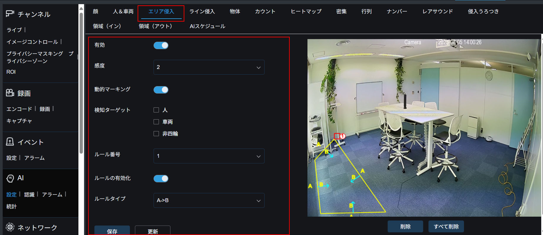 管理画面