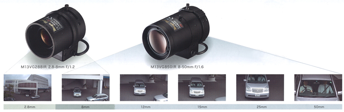 M13VG850IRの焦点距離による撮影参考画像